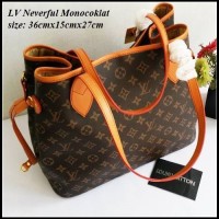 Jual TAS LV NEVERFULL IMPORT BRANDED, TAS KULIAH, KANTOR, PESTA, FORMAL Murah