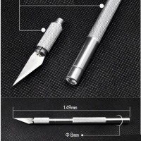 Jual PEN CUTTER CUTTING ART PRECISION KINFE HOBBY KNIFE PISAU UKIR +3REFFIL Murah