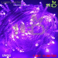 Jual Lampu Natal LED Ungu Twinkle Light hias pohon Christmas Murah
