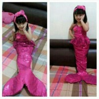 Jual baju mermaid/baju duyung anak 4-6 th Murah