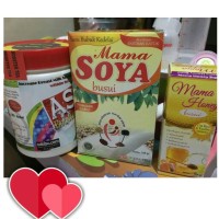 Jual Paket hemat 1 asi booster tea + 1 mama soya + 1 mama honey busui Murah