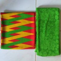 Jual Set Brokat Barbie dan Kain Satin Rangrang Murah