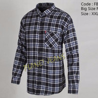 FBS32-Kemeja flanel big size / Ukuran besar size xxl, xxxl