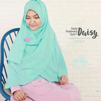 Hijab Syar'i Alila - Khimar Daisy Mint