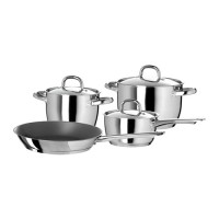 Jual Set Peralatan Masak Panci Wajan Stainless steel 7pcs IKEA OUMBARLIG Murah