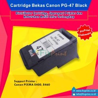 Cartridge Bekas Canon PG-47 PG47 Black , Printer Canon E400 E460