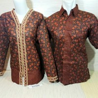 Baju Batik Couple / sarimbit bordir : corak Jawa