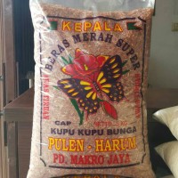 Jual beras merah super cap kupu kupu Murah