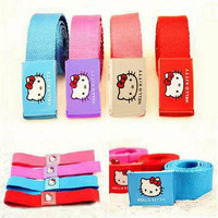 PROMO Ikat pinggang Anak Perempuan import Hello kitty TERMURAH