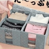 Jual New Cloth Organizer Bag 4 sisi Murah di Jakarta ( Tempat / Box Baju ) Murah