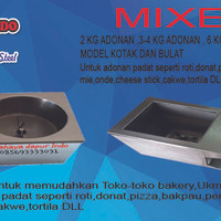 Mixer 4kg adonan untuk adonan padat seperti roti,pizza,donat,bakpau