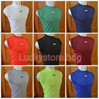 Jual Baselayer Kaos Singlet Underarmour Sleeveless Gym Jersey Daleman Murah