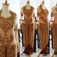 Kebaya Modern lengan panjang semata kaki wisuda pesta pengantin baru