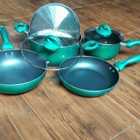 Jual Panci Set Supra 7 pcs hijau Murah