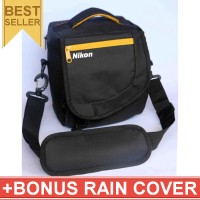 Jual Tas Kamera Nikon Selempang Kotak Gratis Jas Hujan (Rain Cover) Kode K Murah