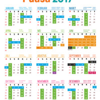 Kalender Puasa 2017