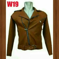jaket kulit blazer wanita untuk bermotor nyantai W19