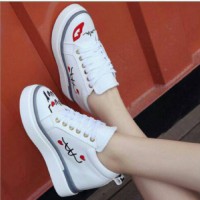 Jual SEPATU BOOTS MIAW PUTIH / SEPATU KETS WANITA Murah