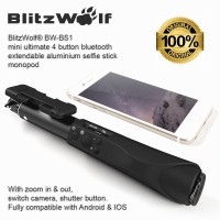Jual BlitzWolf BW-BS1 Bluetooth Selfie Stick Tongsis Samsung iPhone GoPro Murah