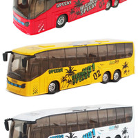 Jual Diecast Miniatu Bus Warna Kuning / Om Telolet Om / Replika Bus Murah