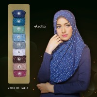 Jilbab instan ELZATTA Zalfa M Faela motif cantik 2017