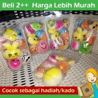 Jual Paket Squishy Pouch Isi 7, Squishy Bun, Es Krim, Kelinci, Donat, Love Murah