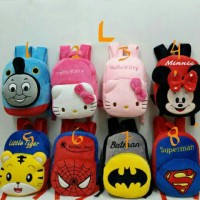 Jual Tas ransel boneka anak karakter 2rest super hero sz L import Murah