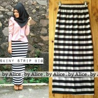 Jual big stripe / skinny skirt murah / rok span pencil Murah