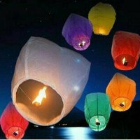 Jual Lampion Lentera Terbang / Sky Lantern / Lentera Harapan / Imlek Murah
