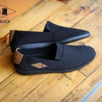 Jual Sepatu Slip On Pria GDNS Slop Casual Full Canvas Sneakers Original Murah