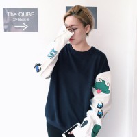 Jual Sweater Wanita Round Hand oversized jepang kaos hoodie import murah Murah