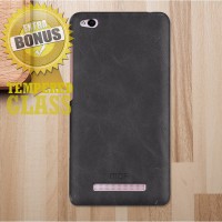 Leather Textured Backcase Mofi Hardcase Hard Back Case Xiaomi Redmi 4A