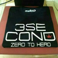 Tshirt 3 Second, baju, kaos oblong pria Three Second