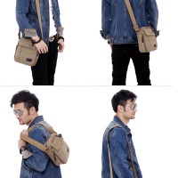 Jual tas selempang kanvas pria /sling bag / tas slempang cowok / travel bag Murah