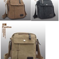 Jual tas selempang kanvas pria /sling bag / tas slempang cowok / travel bag Murah
