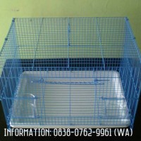 KANDANG BESI LIPAT DAYANG U/ KUCING KITEN/KELINCI/BURUNG/MARMUT/SG DLL