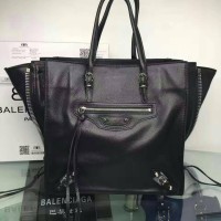 TAS BALENCIAGA LE DIX MOTORCYCLE TRAPEZE TOTE ORI LEATHER