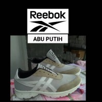 SEPATU KETS REEBOK ABU PUTIH / SEPATU CASUAL SNEAKERS PRIA DAN WANITA