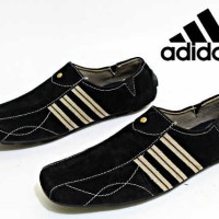 Jual sepatu casual slip on slop blues adidas kulit suede Murah