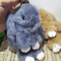 Jual Gantungan Tas Kelinci Bulu - Gantungan Unik Murah