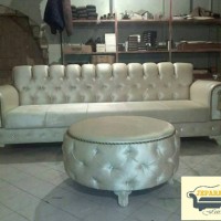 kursi sofa cesterfiel + meja ( nakas, lemari, dipan, kursi tamu,dipan)
