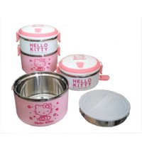 Jual RANTANG / LUNCH BOX STAINLESS KARAKTER HELLO KITTY 3 SUSUN Murah