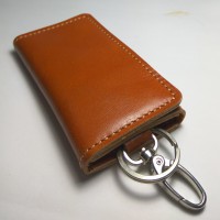 Jual dompet stnk kulit lipat tiga warna tan | gantungan kunci mobil motor Murah