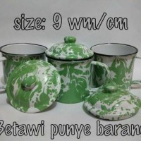 Jual MUG blirik/blurik/loreng, jadul, vintage size: 9 wm/cm Murah