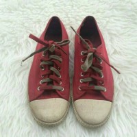 Jual 2ND SEPATU KATS TRETON MERAH/RED CHINO T56 GUMSOLE #SIZE 43 Murah