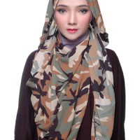 Pashmina / jilbab / hijab / kerudung / pashmina motif Army
