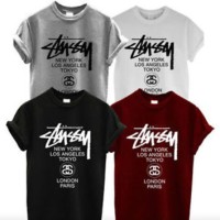 T SHIRT / BAJU / KAOS STUSSY WORD TOUR FARIAN