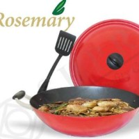 Supra Wok Wajan Rosemary + Spatula Dan Tutup Diameter 36 Cm Limited