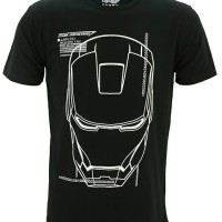 Jual Kaos Baju Superhero TopGear Ironman Jarvis (Glow In The Dark) Murah