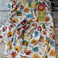 Baju Tidur Anak / Setelan size XL merk Velvet Junior Motif OWL
